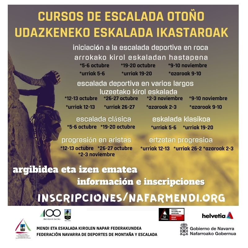 CURSOS ESCALADA OTO&Ntilde;O